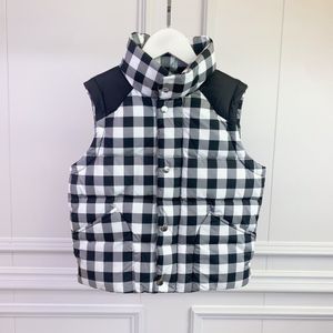 Parkas pour hommes automne et hiver veste pour enfants garçons et filles plaid motif animal mignon gilet de mode Esvj