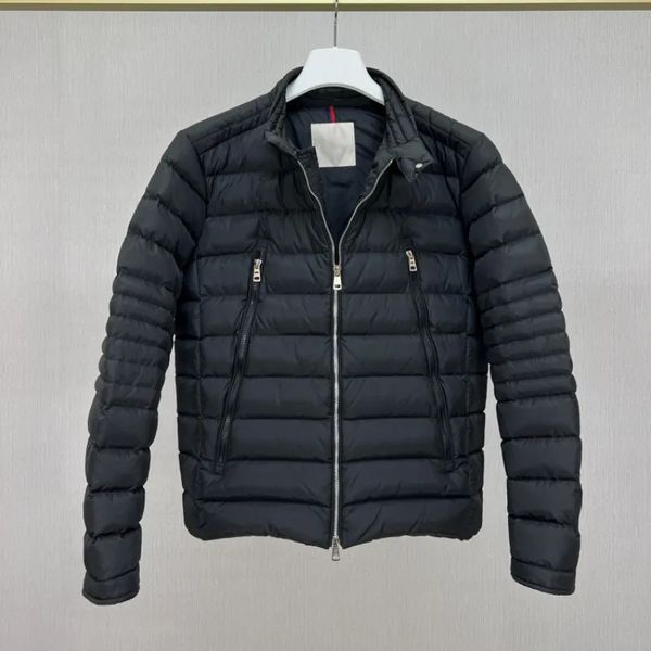 Parkas de plumón para hombre Otoño e invierno Chaqueta de plumón con cuello alto Y2K Chaqueta informal Bolsillo grande Estilo locomotor Abrigo de movimiento cálido de color sólido 231115