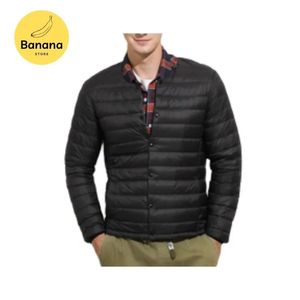 Donsparka's voor heren Banana Store STIJL ULTRALICHT COMPACT DONSJAS tweeweghals Opvouwbare pufferjas voor heren met lange mouwen S-3XL 231023