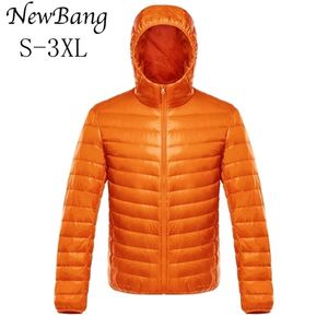 Heren Down Parkas Bang Coat Male Ultra Light Jacket Warm Jackets Windscheiding Lichtgewicht Feather Puffer Parka 220919