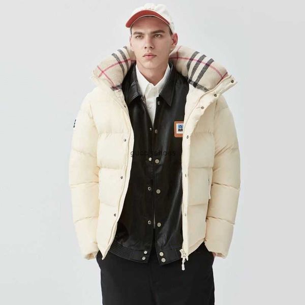 Parkas de plumón para hombre Chaqueta de plumón fría para hombre y mujer, súper cálida, súper gruesa, para viajes, 2023, chaqueta de plumón de terciopelo de alta gama