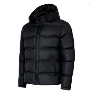 Heren Down Parkas Black Cotton Peded Jacket plus fluweelverdikkingsverdiking wintercoatmen's