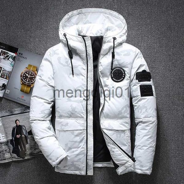 Parkas de plumón para hombre Nuevo camuflaje Chaqueta de plumón de pato Hombres Outwear Parkas de nieve gruesas Abrigo con capucha Hombre Casual Térmico Chaqueta de plumón a prueba de viento J231107