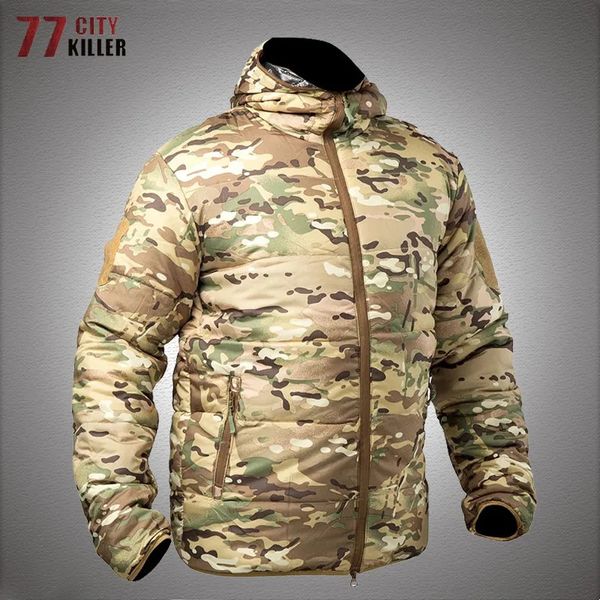 Parka militaire tactique de camouflage pour hommes avec capuche automne hiver travail chasse manteau de réflexion thermique imperméable en plein air 231018