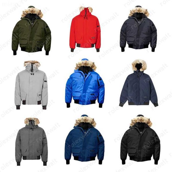 Parkas pour hommes Canada Geese Designer hiver Slim Fit hommes et femmes fermeture éclair en peluche chapeau veste mode duvet d'oie chaud vers le bas veste pour les couples Wa44