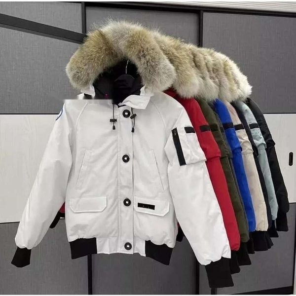 Parkas pour hommes Designer canadien Hiver hommes et femmes vêtements ajustés veste à capuche veste couple veste de travail isolation d'oie et protection contre le froid haut de gamme