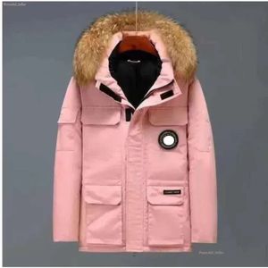 Heren donsparka's Canadese gans winterjas dikke warme jassen werkkleding buiten verdikte elanden houden paar hoge kwaliteit 2984