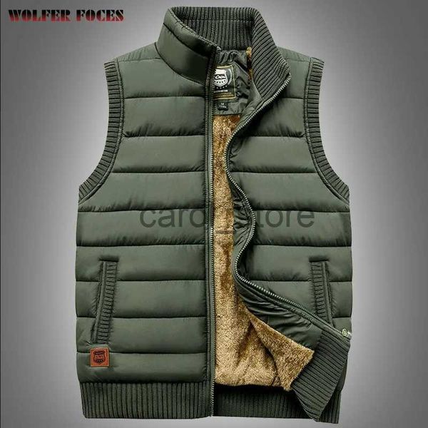 Manteau Parkas pour hommes hiver pour hommes gilet de travail sans manches chasse multi-poches hommes Golf homme pêche vêtements Camping tactique militaire maille Zip J231115