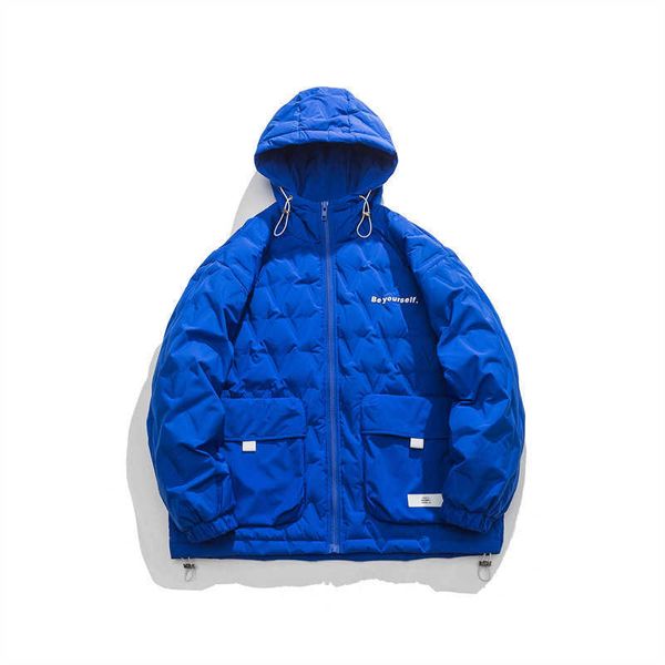 Collection Parkas en duvet pour hommes Nouveaux vêtements de travail d'hiver Doudoune Marque de mode Lâche Oversize Lovers Manteau à capuche épais et chaud Tendance