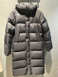 Parkas en duvet d'oie Descente pour hommes, veste classique longue, chaude et coupe-vent, hiver