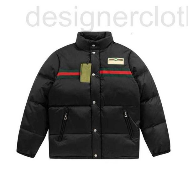 Parkas de plumón para hombre Diseñador de lujo Versión alta G Chaqueta tejida de color rojo y verde con aislamiento de 90 gansos, chaqueta elástica y resistente al viento, bordado duradero 4A8W