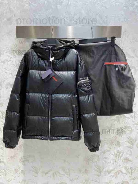 Hommes Down Parkas Designer Luxe Prad Veste Bras Triangle Hommes Femmes Zipper À Capuche Vestes Manteau Casual Parka 37EK