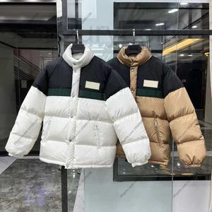 Parkas en duvet pour hommes Designer North Parka Fous luxe G Mens Goose Jackets Winter Contrast Color Puffer Jacket Ruban rouge et vert Femme Homme Vêtements EU Taille 40-48 YX2I