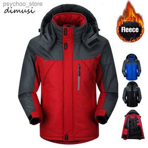 Parkas pour hommes DIMUSI veste d'hiver hommes Parka veste polaire thermique manteaux hommes vestes coupe-vent jaqueta coupe-vent manteaux imperméables hommes 5XL Q230831