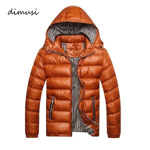 Heren Donsparka's DIMUSI Winter Mannen Jas Mode Katoen Thermisch Dikke Mannelijke Casual Uitloper Windjack Hoodies Merk Kleding 5XL TA253 220907