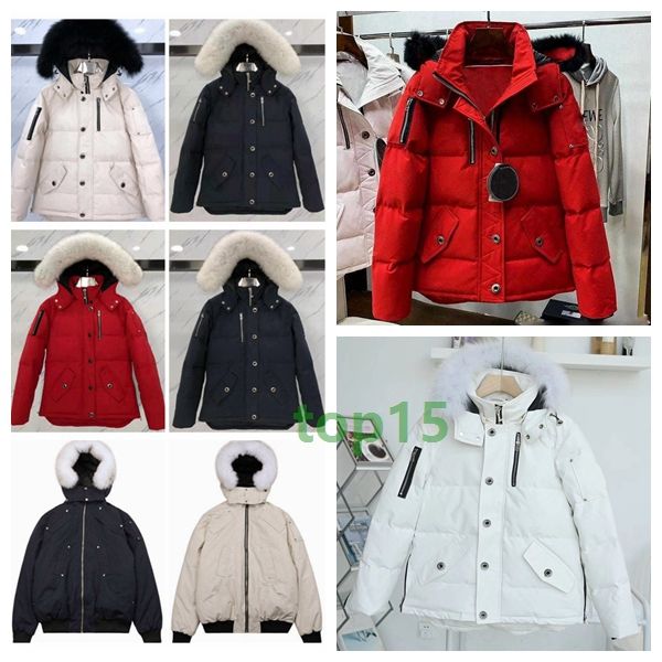 Parkas pour hommes Doudoune Col de fourrure pour hommes Parka hiver imperméable manteau de canard blanc manteau mode hommes et femmes couples orignal version décontractée pour garder au chaud P1bc 7rnb