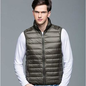 Hommes Down Parkas Canard Veste Gilet Manteau pour Hiver Léger Sans Manches Col Montant Designer De Luxe G221010