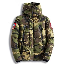 Hommes Down Parkas est hiver épaissir camouflage coton rembourré vestes à capuche chaud militaire tactique coupe-vent veste ropa hombre 221205