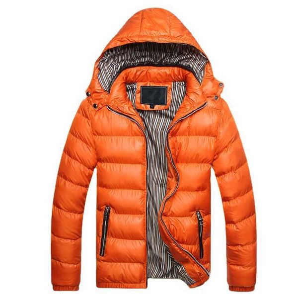 Men's Down Parkas Factory Wholesale Winter High Quality Fashion Fashion Couleur solide Couleur masculine Men Plus taille Down Coat Jackets Q93N