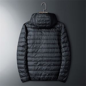 Hombres Down Parkas Otoño Invierno Ultra Light 90% Pato Blanco Con Capucha Hombre Abrigo Jaqueta Masculino Chaqueta Hombre Puffer Thin Men Jacket 220919