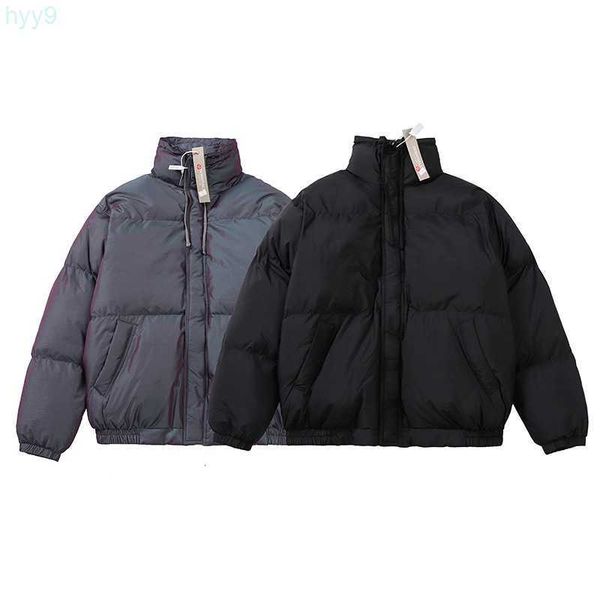 Parkas de plumón para hombre Fog Essentialcoatcoat Double Track High Street Moda para hombre Abrigo reflectante láser Abrigo de algodón unisex Lote N55r