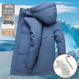 Parkas de plumón para hombre Abrigo térmico Chaquetas para hombre Tienda Ropa de trabajo de pato blanco Abrigos para exteriores Chaqueta de intensificación original de alta calidad Reino Unido 231207