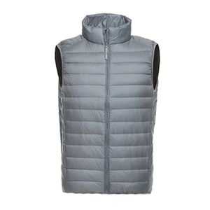 Donsparka's voor heren Hoge kwaliteit herfst winter Ultradun lichtgewicht donsjack Herenvest Opstaande kraag Witte eendendonsjas Grote maten S-4XL 231116