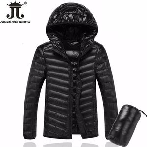 Parkas en duvet pour hommes haute qualité confort décontracté mode respirant couleur unie grande taille garder au chaud blanc canard veste S-5XL 221122