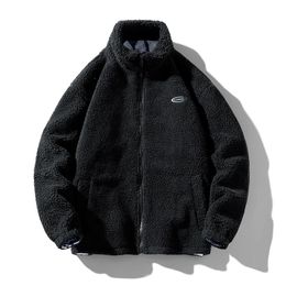 Parkas de plumón para hombre Hip Hop Chaqueta mullida de lana de invierno Ropa de calle Harajuku Abrigo con cremallera difusa Hombres Otoño Color sólido Chaquetas ligeras 231128