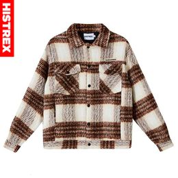 Piumino da uomo HISTREX Marca Uomo Caldo Casual Giacca spessa Cappotto invernale a righe con piumino Patchwork Giacca a vento Donna Capispalla oversize Parka 221124