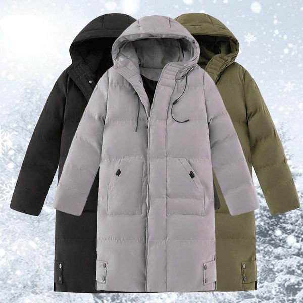 Parkas en duvet pour hommes manteau long en coton à capuche veste de haute qualité coupe-vent chaud sport hiver 2022 pour hommes