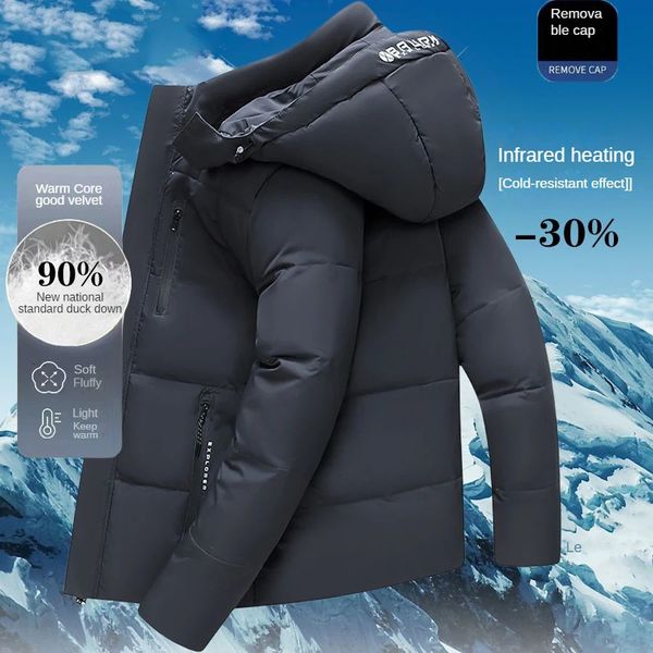 Parkas de plumón para hombre, abrigos para hombre, marca importante, abrigo frío de mediana edad y viejo, barbecho de invierno, ganso de lujo, largo, nieve, 231117