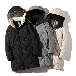 Hommes vers le bas Parkas veste hommes hiver mâle 2022 nouvelle mode coupe-vent de haute qualité chaud Long manteau porter T220921