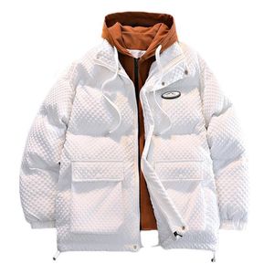 Parkas en duvet pour hommes fabriqué au Japon faux deux pièces rembourré épaissi ensemble de veste en coton hiver aide beau à capuche chaud 221207