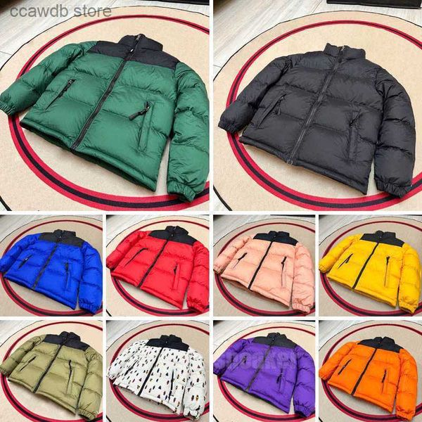 Men's Down Parkas Niños Niños NF Diseñador Chaqueta de invierno Niños Niñas Al aire libre Con capucha Cálido Hombres Mujeres Parka Negro Puffer Letra Imprimir Outwear Cortavientos T231030