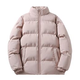 Parkas pour hommes Style coréen vêtements d'hiver couleur bonbon vestes rembourrées en coton manteau col roulé épais étudiants hommes veste matelassée 231020