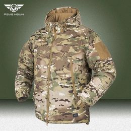 Parkas de plumón para hombre L7 Chaqueta impermeable cálida de invierno Parkas para hombre Cortavientos Caza táctica militar Camping Senderismo Chaqueta de plumón Abrigo de región polar 231212