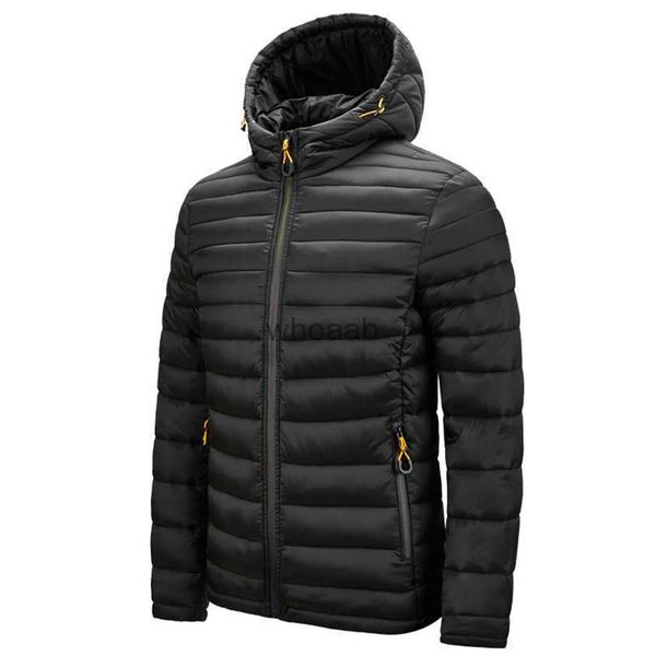 Parkas de plumón para hombre, chaquetas acolchadas ligeras para hombre, abrigo con capucha acolchado de talla grande 5XL 6XL, ropa masculina 2023 YQ230927