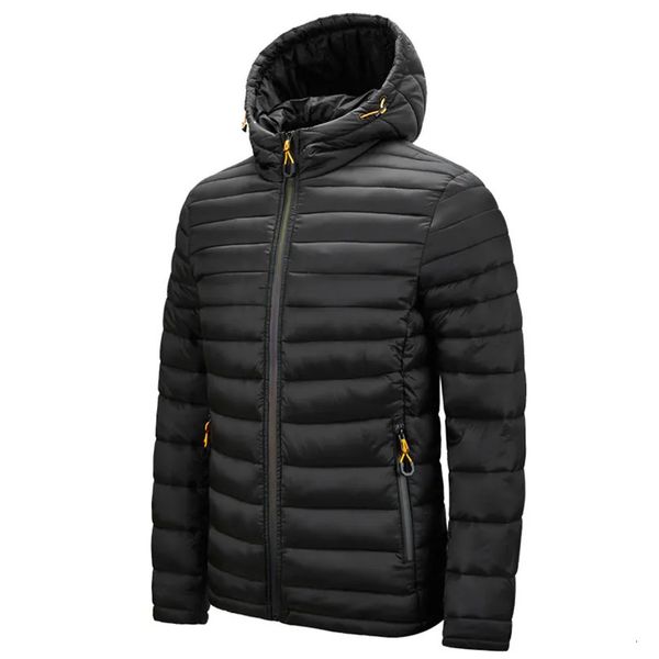 Parkas de plumón para hombre, chaquetas acolchadas ligeras para hombre, abrigo masculino con capucha, acolchado de talla grande 5XL 6XL, ropa masculina 231010