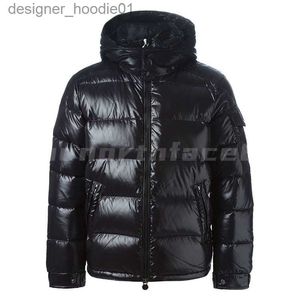 Men's Down Parkas Luxe Hommes Vers Le Bas Parka Vestes D'hiver Femmes Downs Parkas Survêtement Marque De Mode À Capuchon Porte Chaud Vers Le Bas Veste Manteau Taille Asiatique S-3XL L230911