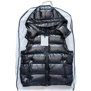 Parkas de plumón para hombre Hombre Chaleco de plumón de invierno Sombrero desmontable 90% plumón de pato blanco Cálido Versátil Bordado Enviar bolsas a prueba de polvo Incluyendo NFC 231010