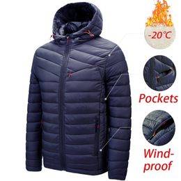 Hommes Down Parkas Hommes Automne Hiver Chaud Veste Imperméable Manteau Hommes À Capuche Casual Outwear Amovible Chapeau Tenues Mâle 221007