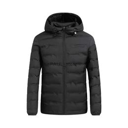 Parkas de plumón para hombre Chaqueta de plumón para hombre, chaqueta con capucha gruesa y cálida, abrigo de invierno para hombre, abrigo delgado transpirable informal ligero, chaqueta de plumón de alta calidad MaleL231209