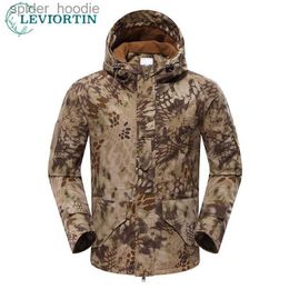 Parkas pour hommes Hommes Vestes de randonnée en plein air G8 imperméable à capuche coupe-vent manteau camouflage vêtements de chasse tactiques vestes militaires pour homme L230926