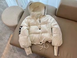 Piumino da uomo Piumino da uomo firmato Piumino con cerniera imbottito Nuovo inverno Giacche in cotone bianco Cappotto Design classico Lettera Ricamo Donne di marca