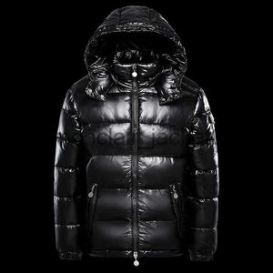 Parkas pour hommes Doudoune homme capuche de canard blanc veste chaude et brillante hommes brillant noir rouge rembourré duvet moelleux manteau homme hiver doudoune femme J231011