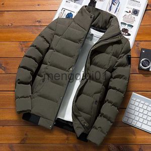 Parkas de plumón para hombres Chaqueta de plumón para hombres Invierno Cálido Hombres Marca Abrigos de algodón Acolchado Cuello de lana engrosado Chaqueta de plumón para jóvenes coreanos Abrigo para hombres 2021 Moda J231107