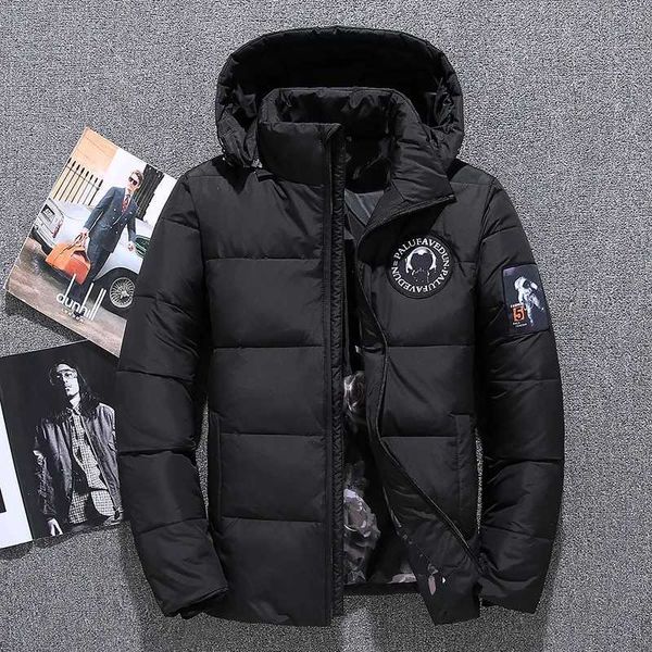 Parkas de plumón para hombre Chaquetas acolchadas con capucha para hombre Moda Spaceman Etiquetado Pato blanco Abrigos de plumón Invierno Masculino Casual Chaquetas cálidas Ropa de pan J231116