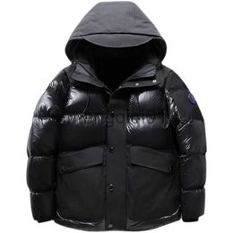 Men's Down Parkas Hommes à capuche blanc canard doudoune coupe-vent épaissir thermique luxe brillant vers le bas manteaux en plein air de haute qualité vers le bas Parkas J231107