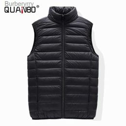 Masculino para baixo parkas sem mangas jaqueta puffer 2023 nova primavera outono leve resistente à água packable masculino para baixo colete coatl231014